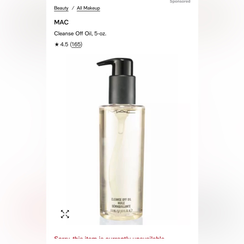 M.A.C Cleanse Off Oil Huile Demaquillante